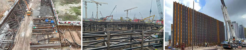 設計供應安裝地基坑樁牆工程-地基支撐工程-打閘板樁-地基工程樁頭板安裝-打板工程-泥坑閘板工程-槽板牆工程4