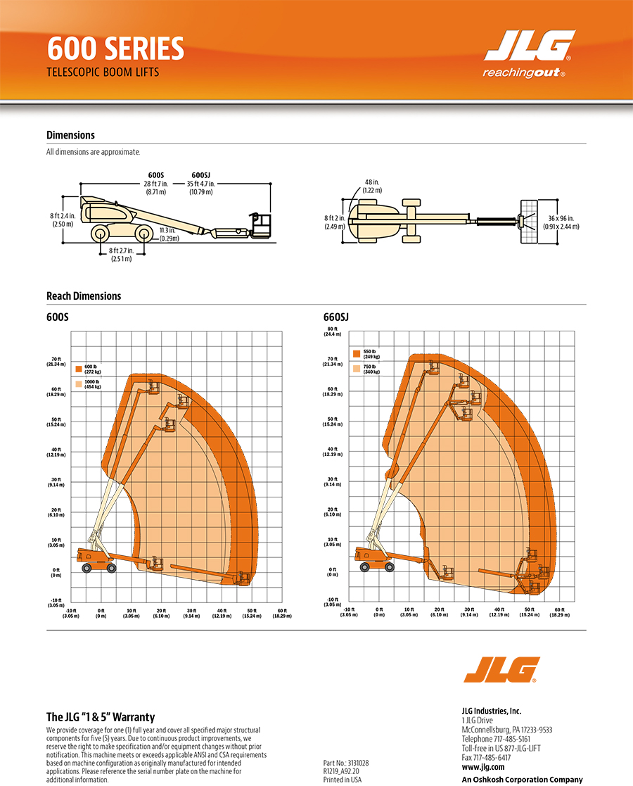 JLG-660SJ直臂式高空工作台車​產品Catalog2