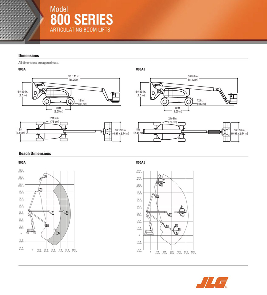 JLG-800AJ​摺臂式​升降台車​​​產品Catalog3