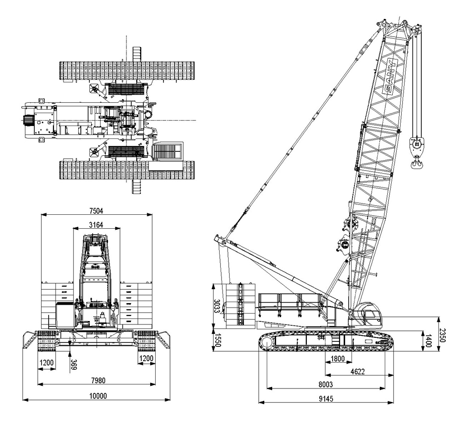 SANY三一260噸豬籠起重機租售-SCC2600A-履帶式起重機短租長租-大吊機出租價錢-重型起重機租用-Crawler-Crane-HK吊機公司3