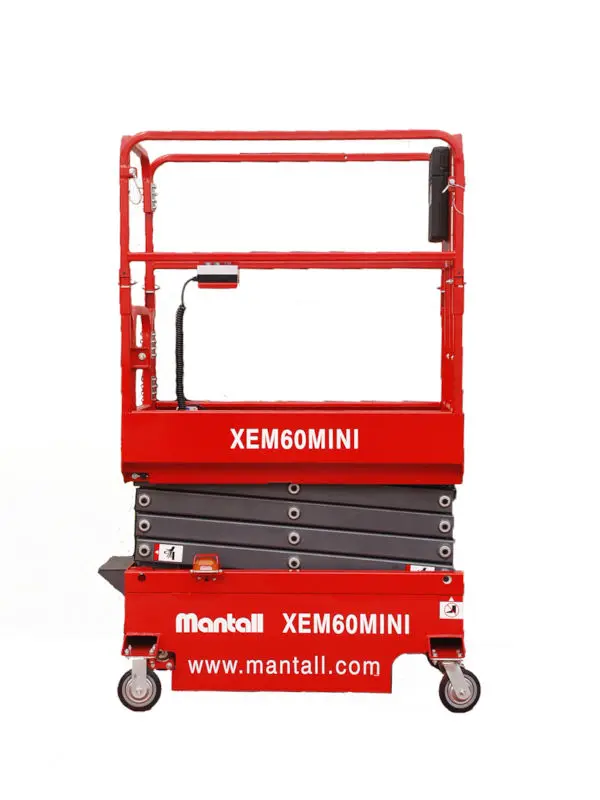 出租-Mantall美通重工-XEM60Mini超迷你電動較剪式升降台-高6m-租迷你剪叉式升降機-租鉸剪台車-高台車租賃-租移動式剪叉升降平台-高台車租用-push-around-mini-scissor-lift-Rental