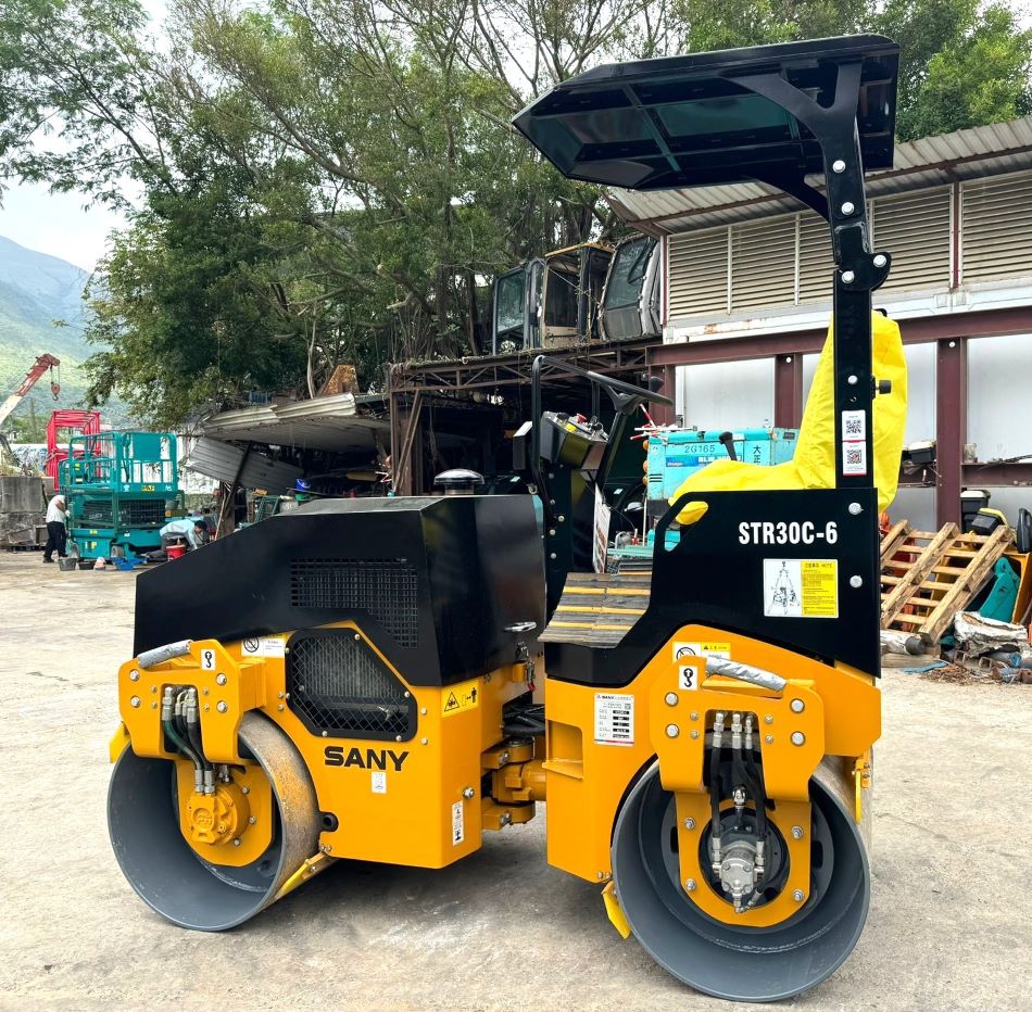 租賃SANY三一3噸燃油火轆壓路機-租雙轆壓土機-Road-roller-Compactor-工程機械出租-Construction-Machinery-重型機械出租-工程壓土機出租