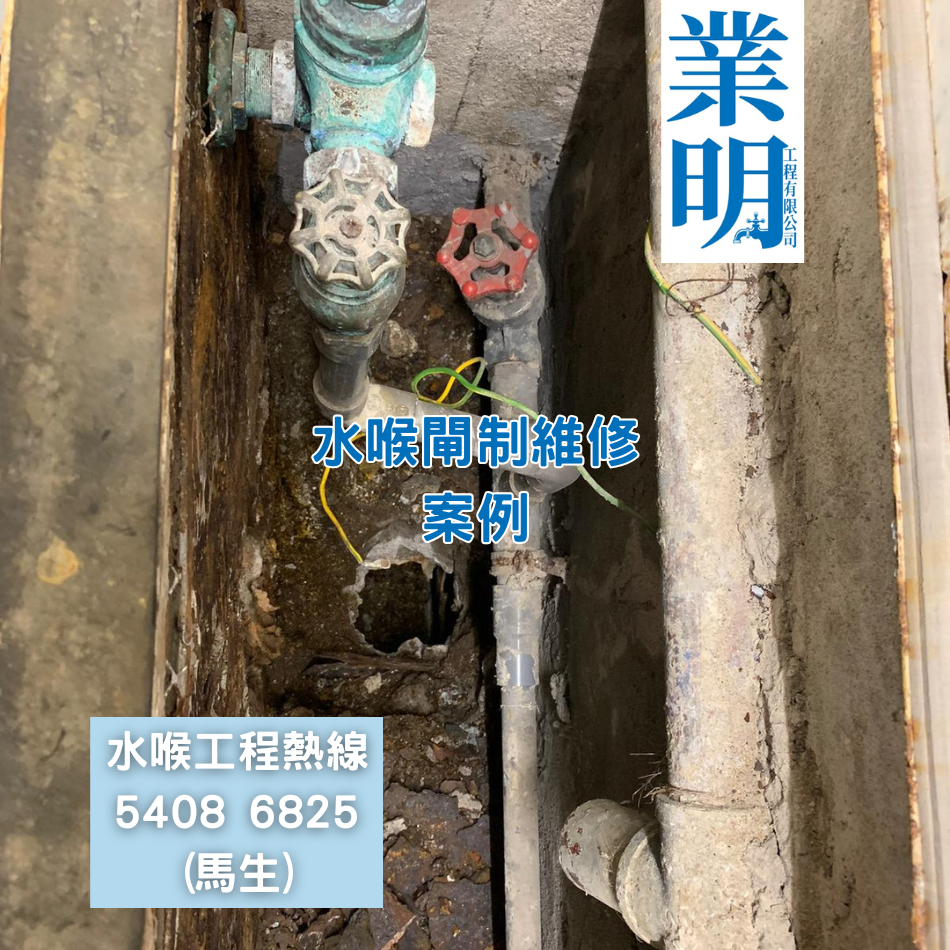 大廈水喉閘制維修/更換